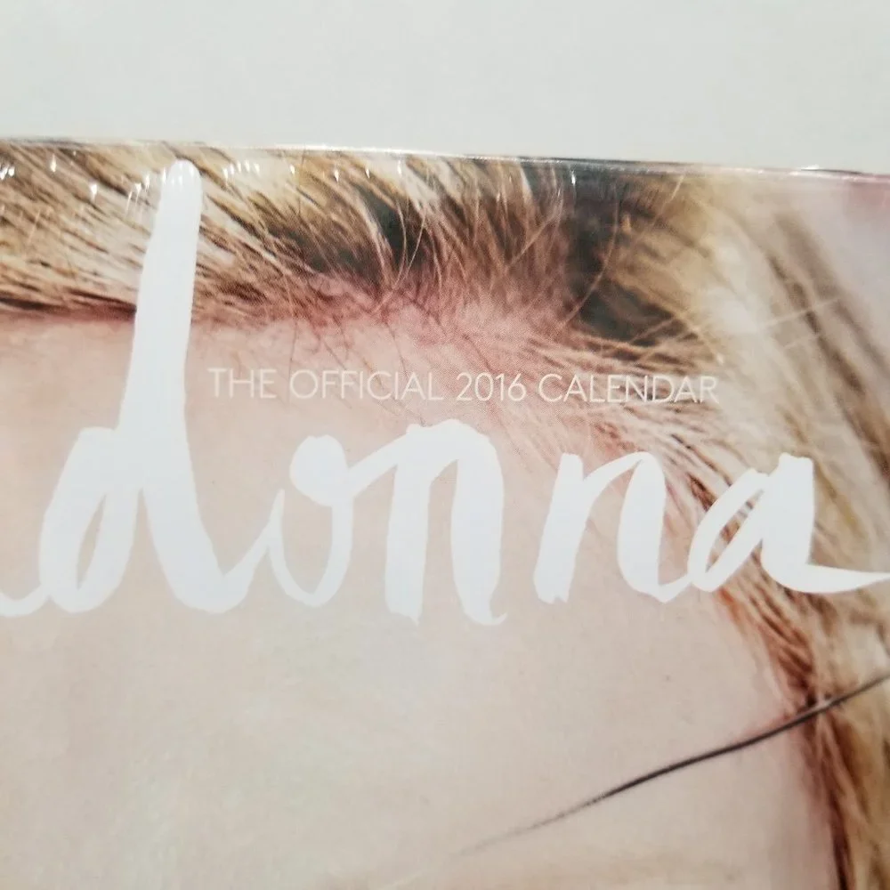 Madonna 2016 calendar 16 month full color sealed pop band merch Brown Trout
